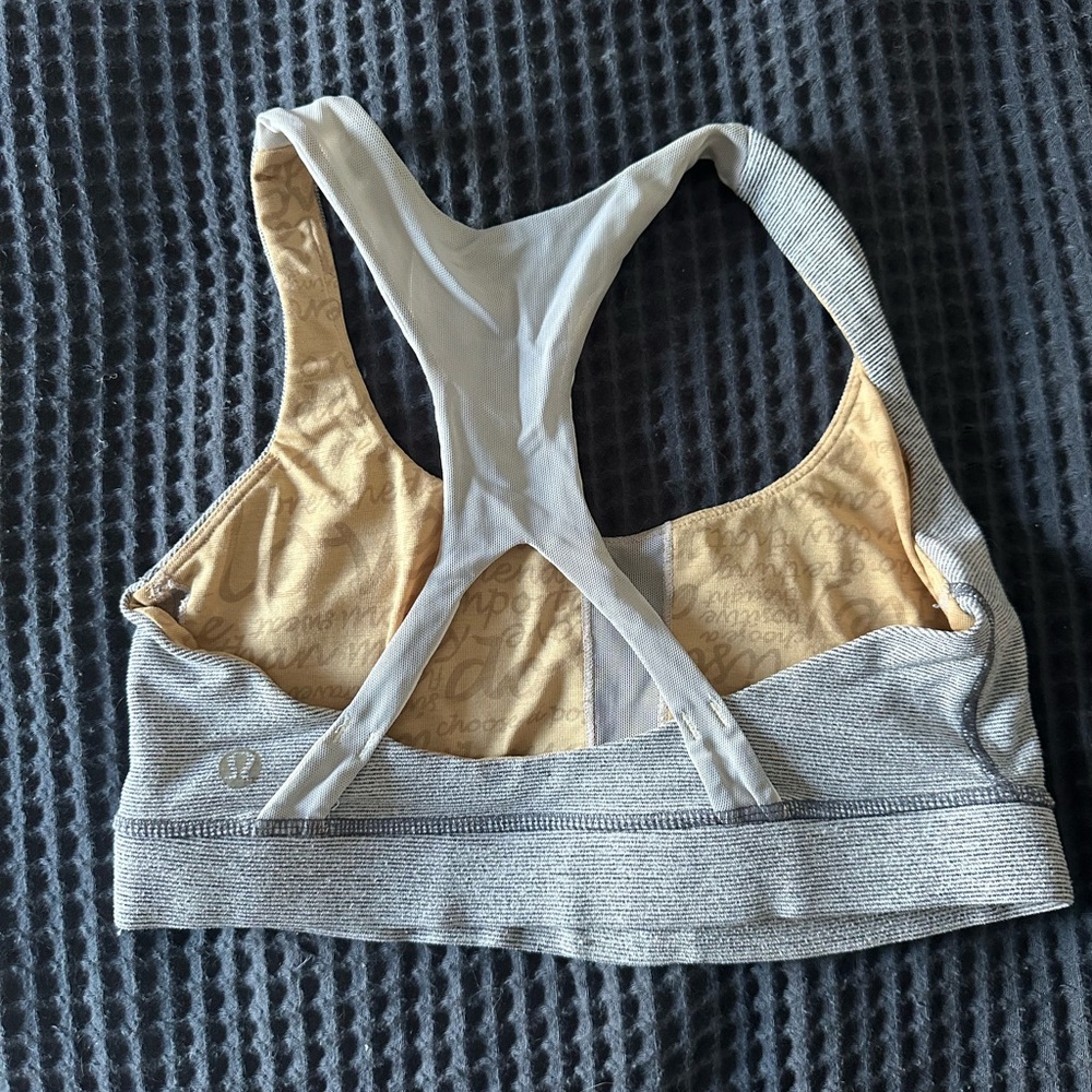 lululemon Gray Sports Bra